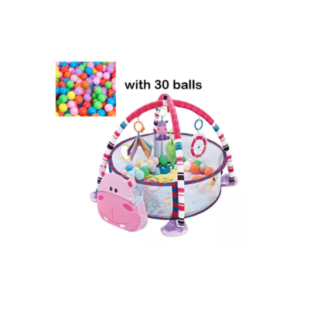 GIMNASIO SAFE HOME CHILE CON PISCINA Y PELOTAS BEBÉ ROSADO - 2