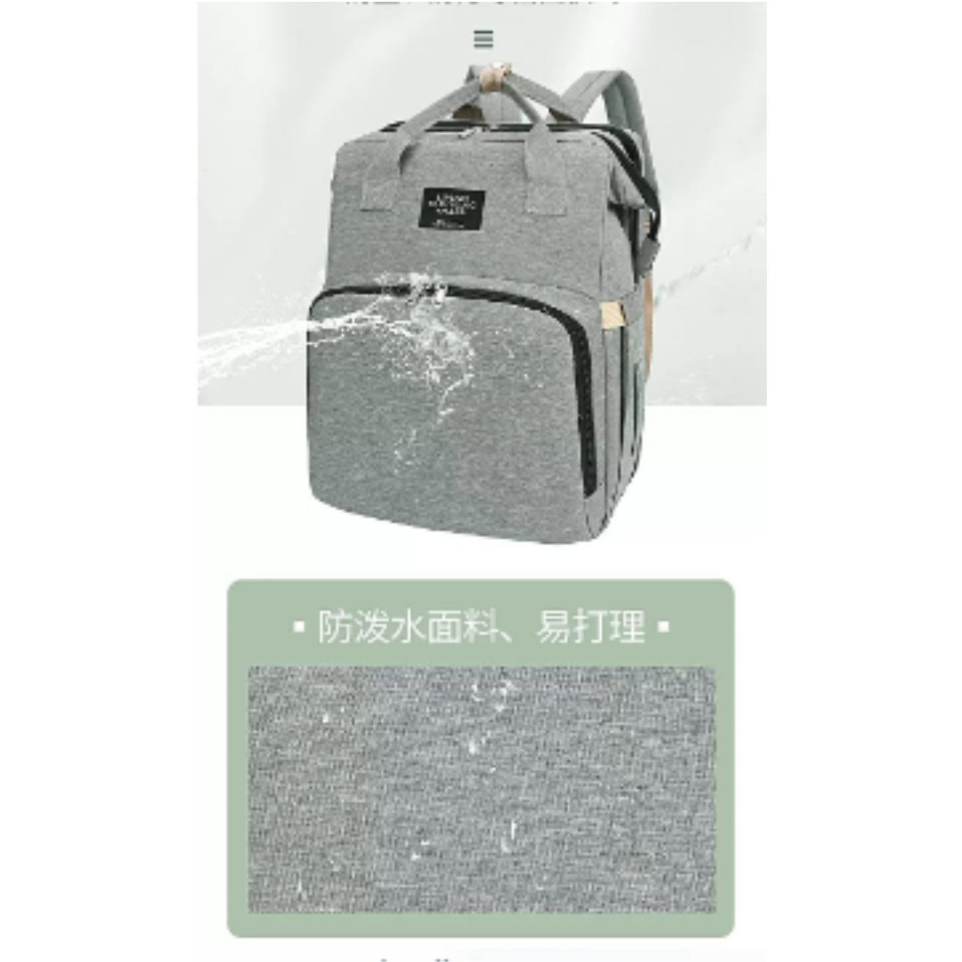 BOLSO SAFE HOME CHILE MOCHILA CUNA MUDADOR MATERNAL GRIS - 4