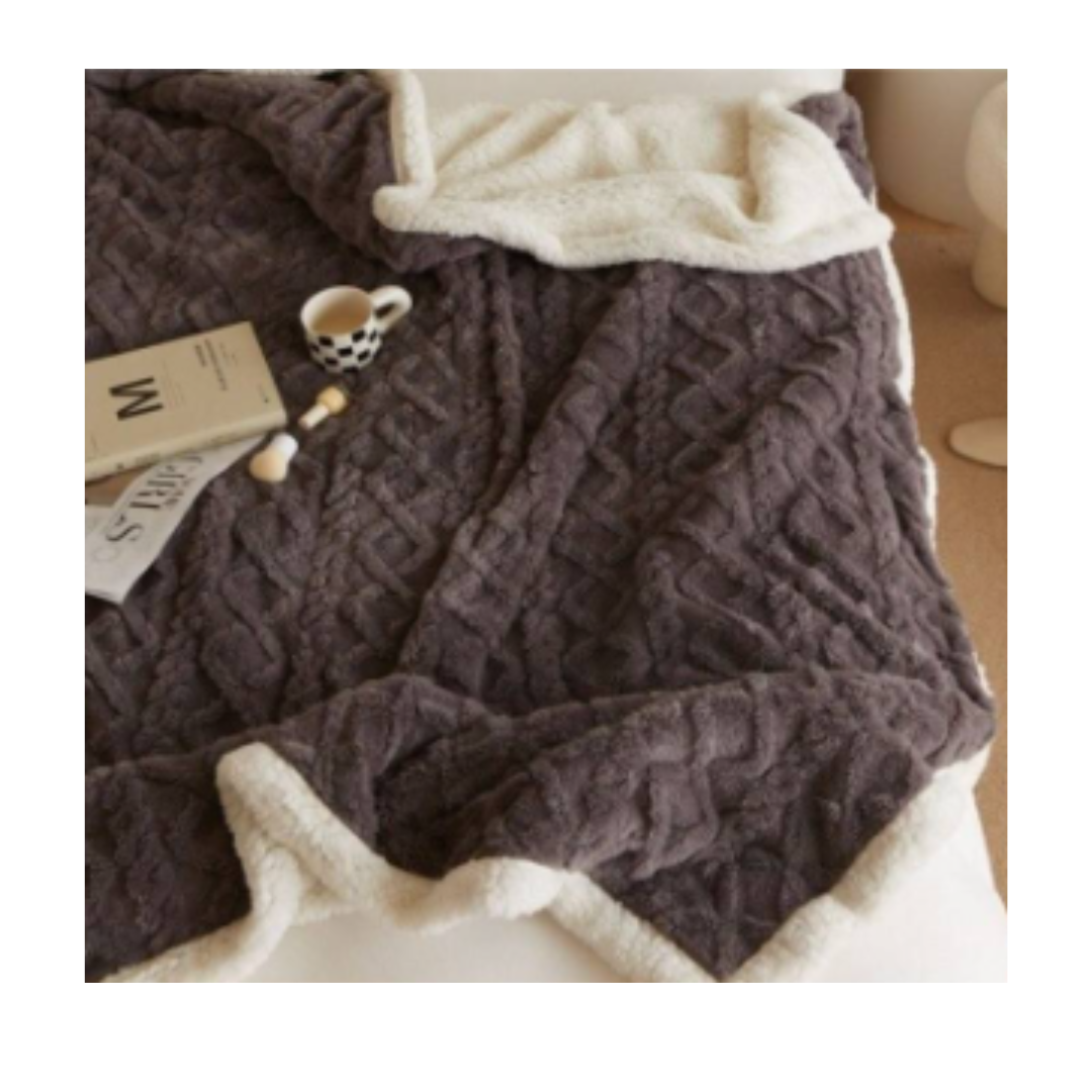MANTA SAFE HOME CHILE POLAR SHERPA TERMICA 200 X 180 CM GRIS - 2
