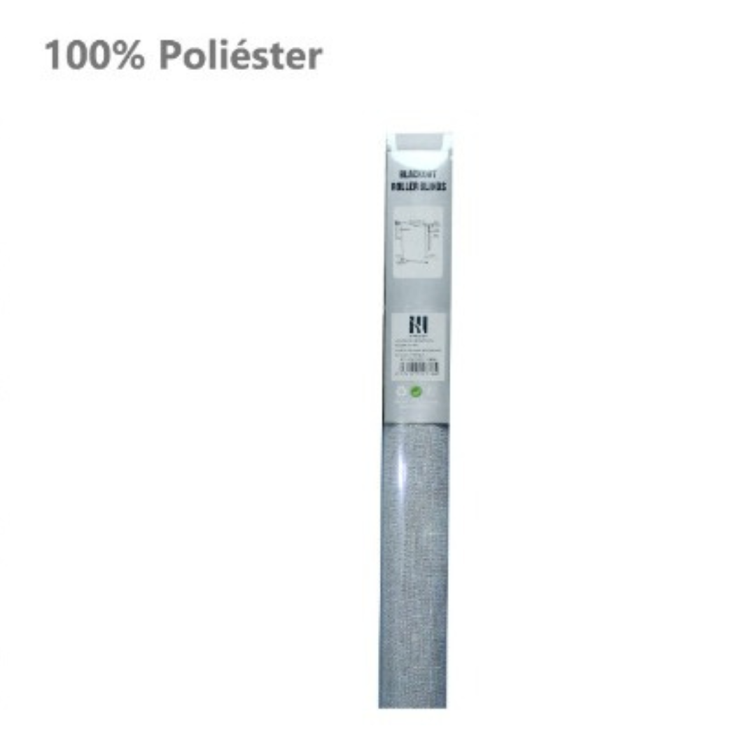 CORTINA ROLLER BLACKOUT GRIS 180X200 - 2