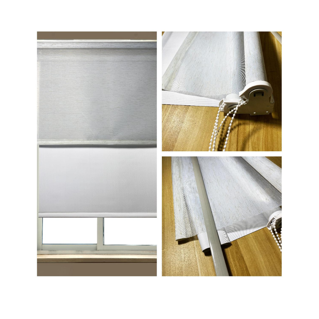 CORTINA ROLLER BLACKOUT 2 PAÑO 100X200 DOBLE - 3