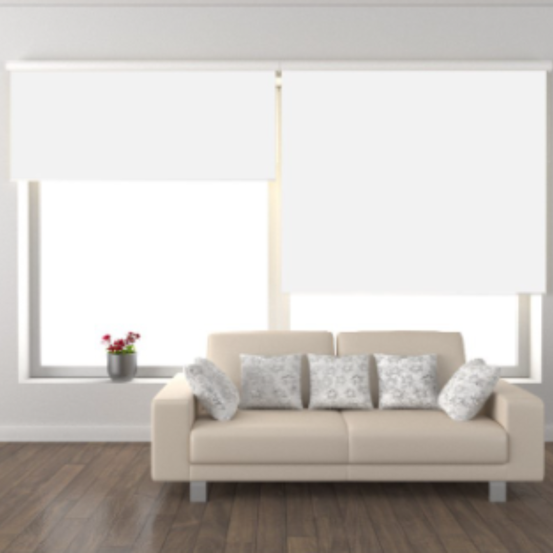 CORTINA ROLLER BLACKOUT 180X180 BLANCA - 1