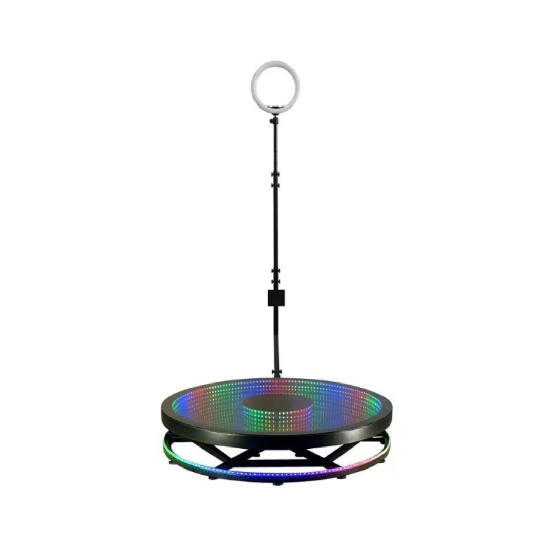 PLATAFORMA GIRATORIA 360 PHOTOBOOTH 100 CM GLASS LIGHT PRO - 4