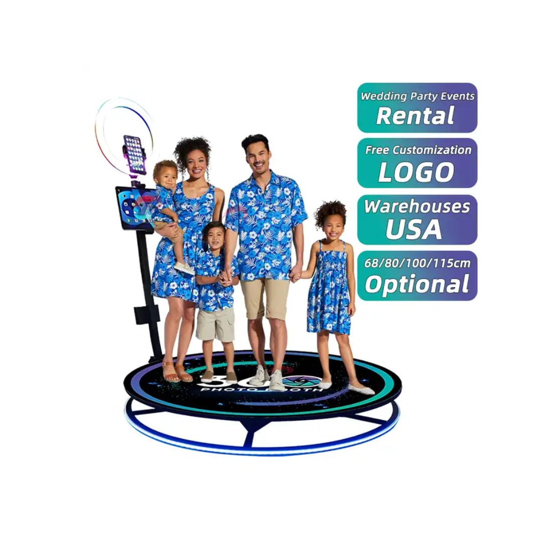 PLATAFORMA GIRATORIA 360 PHOTOBOOTH 100 CM - 3