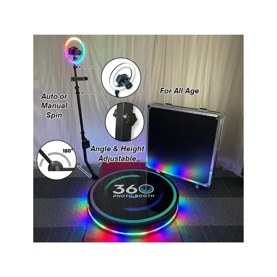 PLATAFORMA GIRATORIA 360 PHOTOBOOTH 100 CM - 4