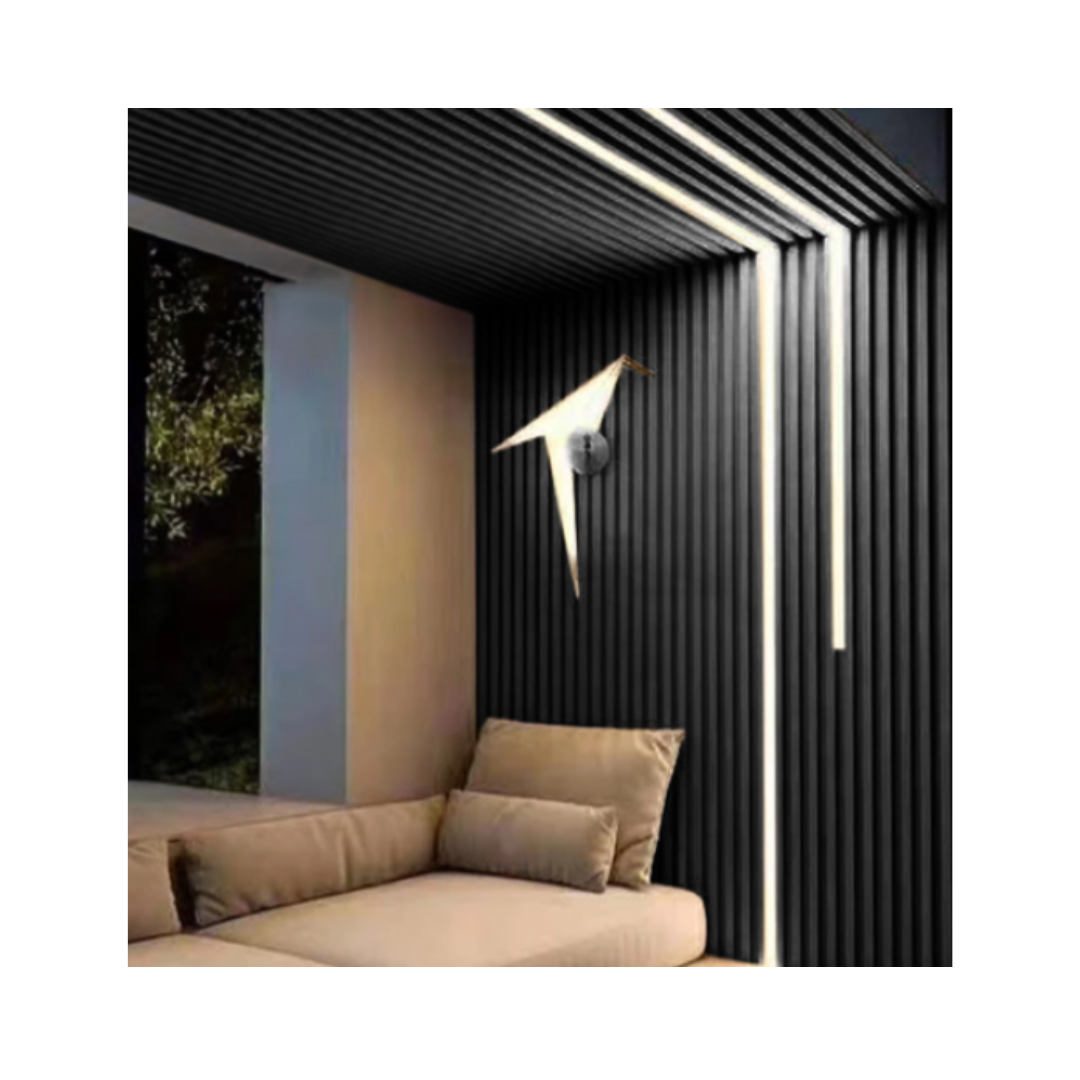 WALL PANEL SAFE HOME CHILE 21 CM DISEÑO NEGRO 10 PIEZAS - 4
