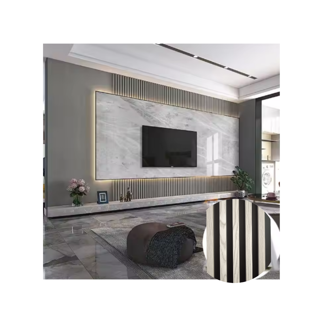 WALL PANEL SAFE HOME CHILE 21 CM DISEÑO GRIS Y NEGRO 10 PIEZAS - 2
