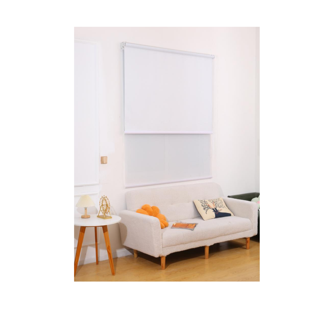CORTINA ROLLER BLACKOUT DOBLE TELA 140X240 BLANCO - 3