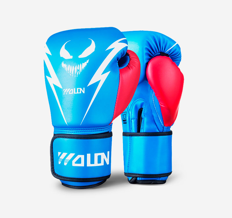 GUANTES DE BOX WOLON MONSTER SERIES AZUL - 1