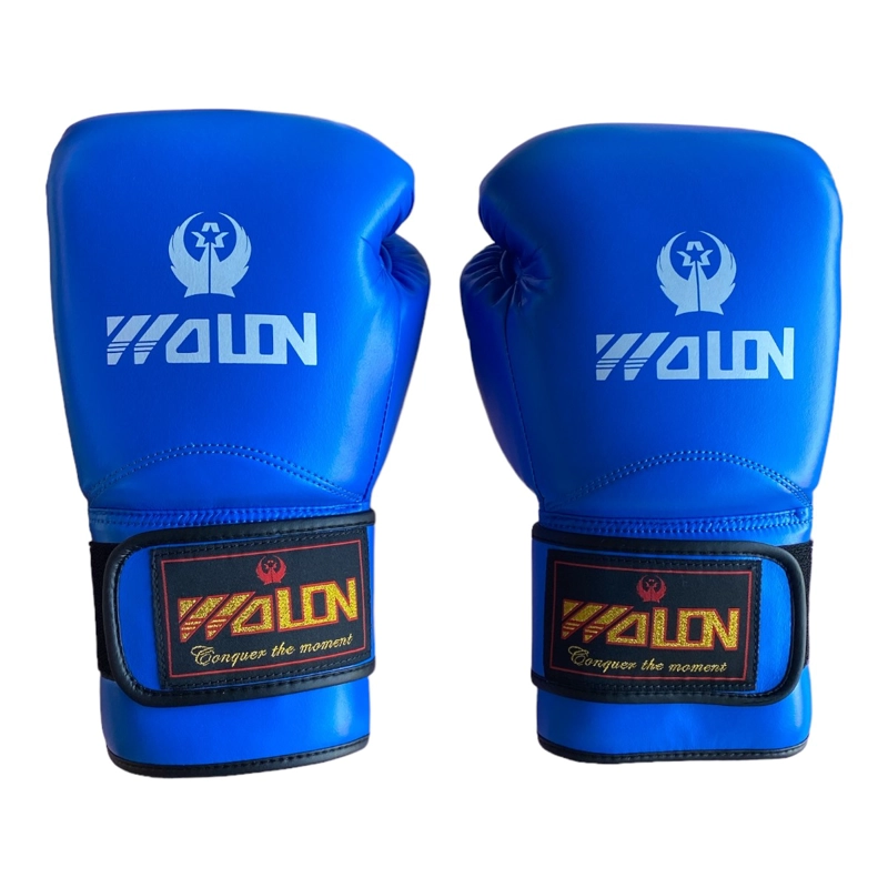 GUANTES BOX CUERO GYMHOME PREMIUM NATURAL WOLON - 2