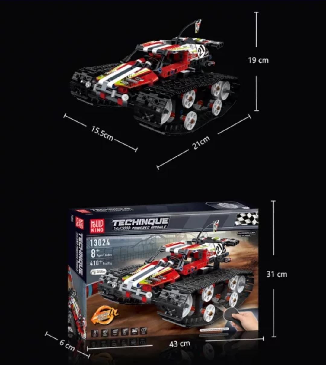AUTO ARMABLE CONTROL REMOTO, 410 PCS COMPATIBLE LEGO Y BATERIA RECARGABLE - 3
