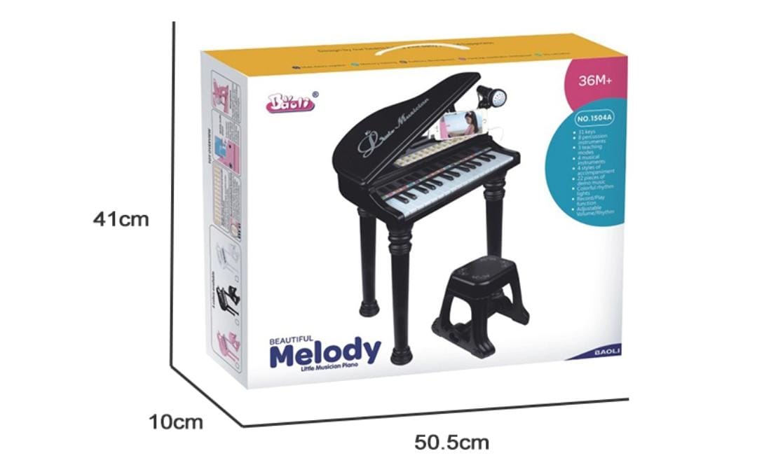 PIANO BAOLI, TECLADO DE NIÑOS 31 TECLAS, MICROFONO - 4