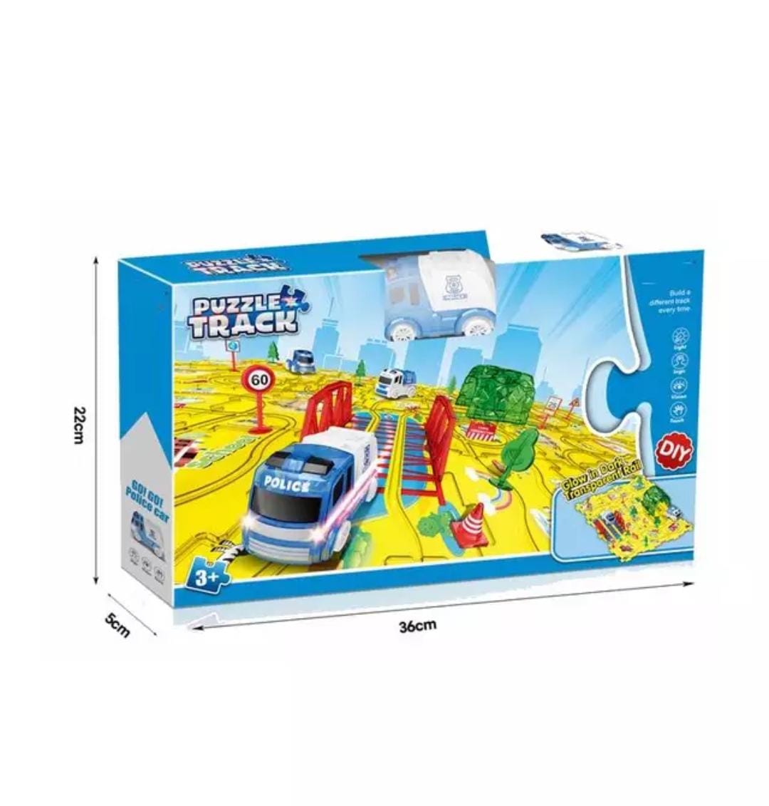 PISTA MARAVILLAS VALDIVIA AMARILLO PUZZLE DE PLACAS ARMABLE PARA AUTOS - 4