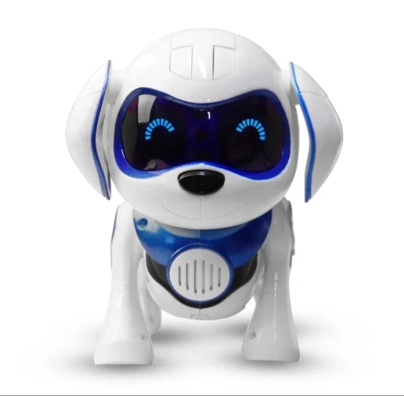 PERRO ROBOT DE JUGUETE MUSICAL CON OJOS LED INTELIGENTE AZUL - 6