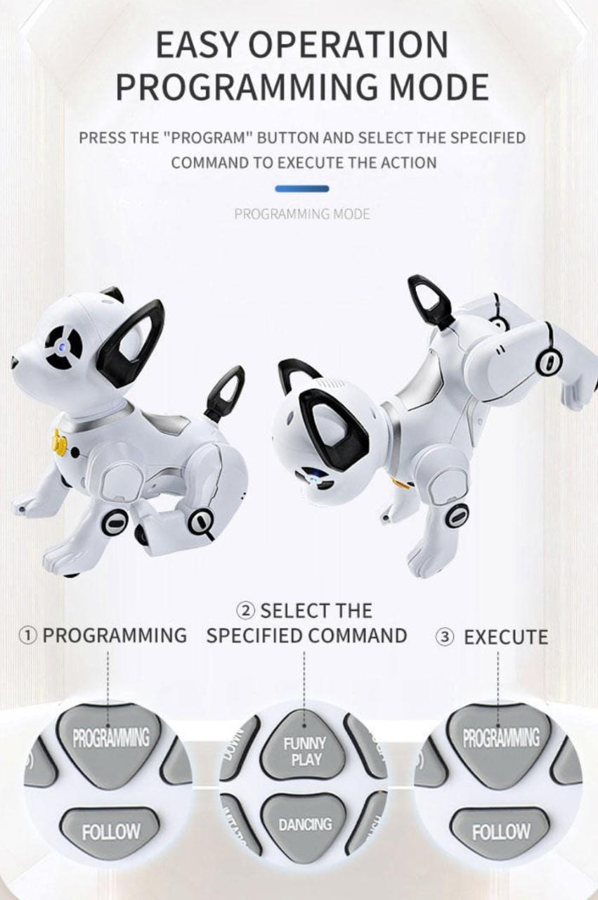 ROBOT MARAVILLAS VALDIVIA PERRO SMART CONTROL REMOTO JUGUETE INTERACTIVO BAILA MUSIC - 2