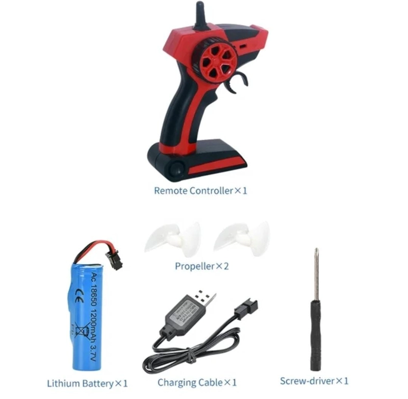 LANCHA CONTROL REMOTO TORRENT, 2,4 GHZ. ROJO - 3