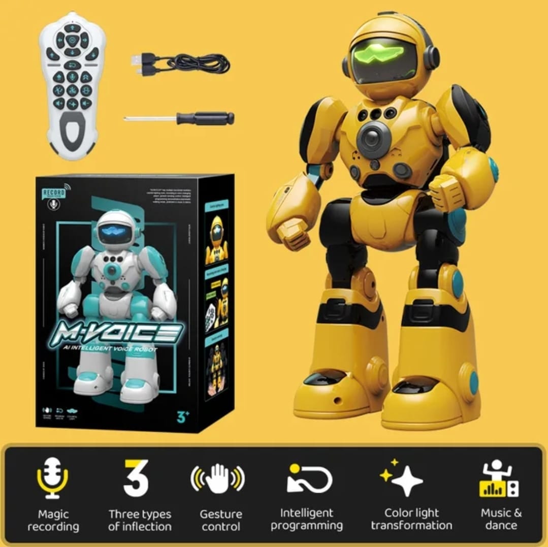 ROBOT CONTROL REMOTO, SENSOR DE GESTOS M-VOICE AMARILLO - 3
