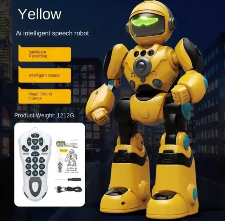 ROBOT CONTROL REMOTO, SENSOR DE GESTOS M-VOICE AMARILLO - 4