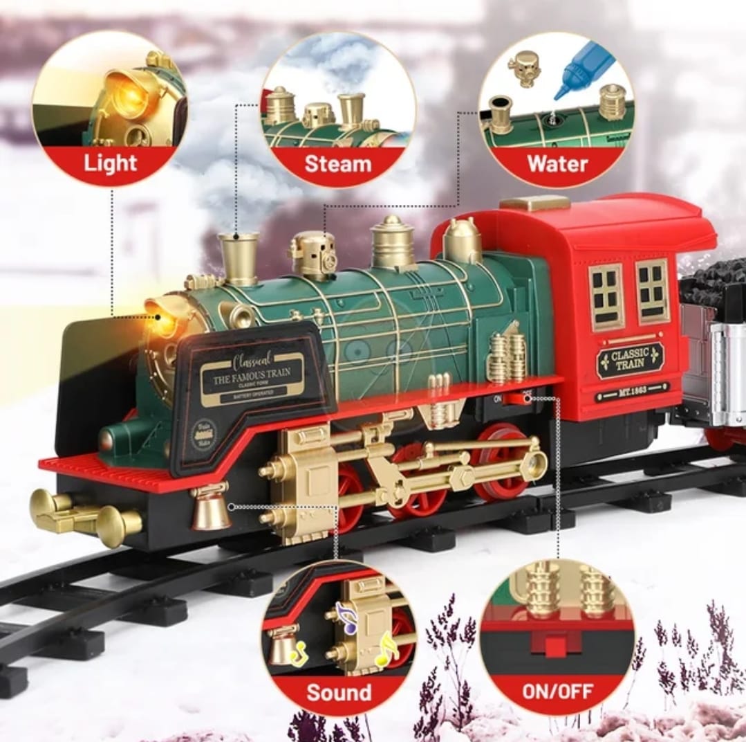 TREN CONTROL REMOTO LUCES SONIDO Y VAPOR - 2