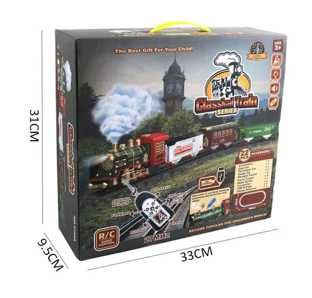 TREN CONTROL REMOTO LUCES SONIDO Y VAPOR - 6
