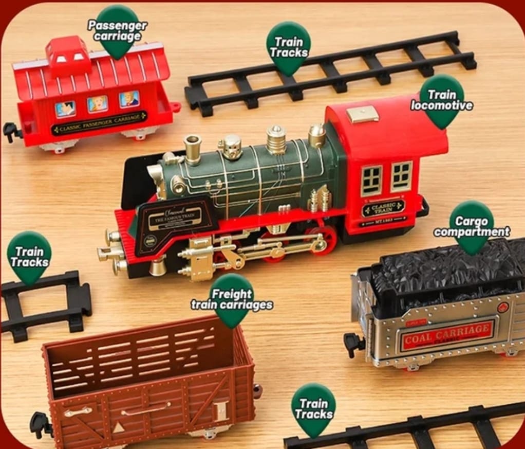 TREN CONTROL REMOTO LUCES SONIDO Y VAPOR - 8
