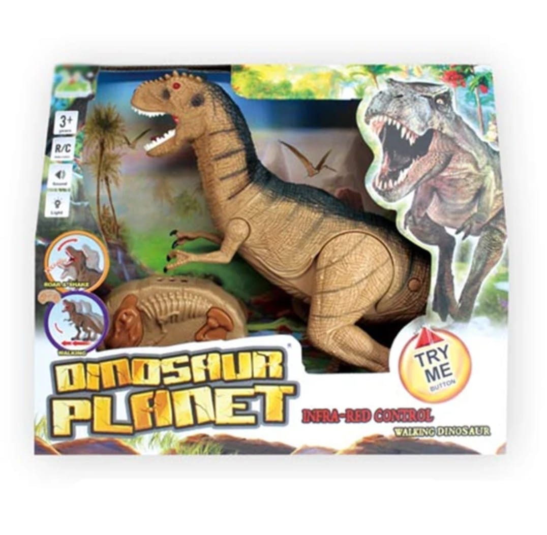 DINOSAURIO MARAVILLAS VALDIVIA CONTROL REMOTO GRANDE 52 CM LUZ Y SONIDO - 2