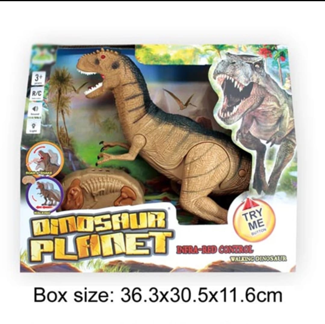 DINOSAURIO MARAVILLAS VALDIVIA CONTROL REMOTO GRANDE 52 CM LUZ Y SONIDO - 3