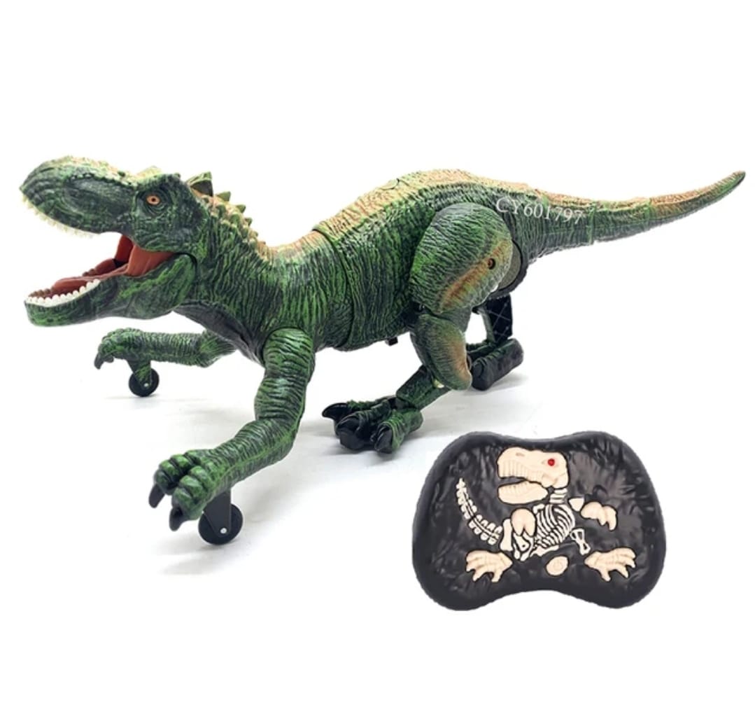 DINOSAURIO MARAVILLAS VALDIVIA CONTROL REMOTO 2.4 GHZ GRAN T-REX RECARGABLE VAPOR - 4