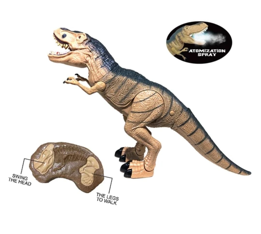 DINOSAURIO MARAVILLAS VALDIVIA CONTROL REMOTO GRAN TIRANOSAURIO REX LUZ VAPOR - 2