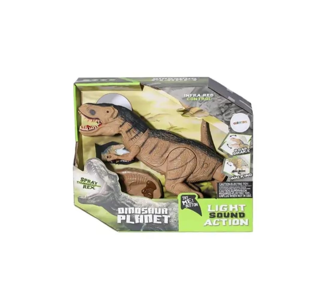 DINOSAURIO MARAVILLAS VALDIVIA CONTROL REMOTO GRAN TIRANOSAURIO REX LUZ VAPOR - 5