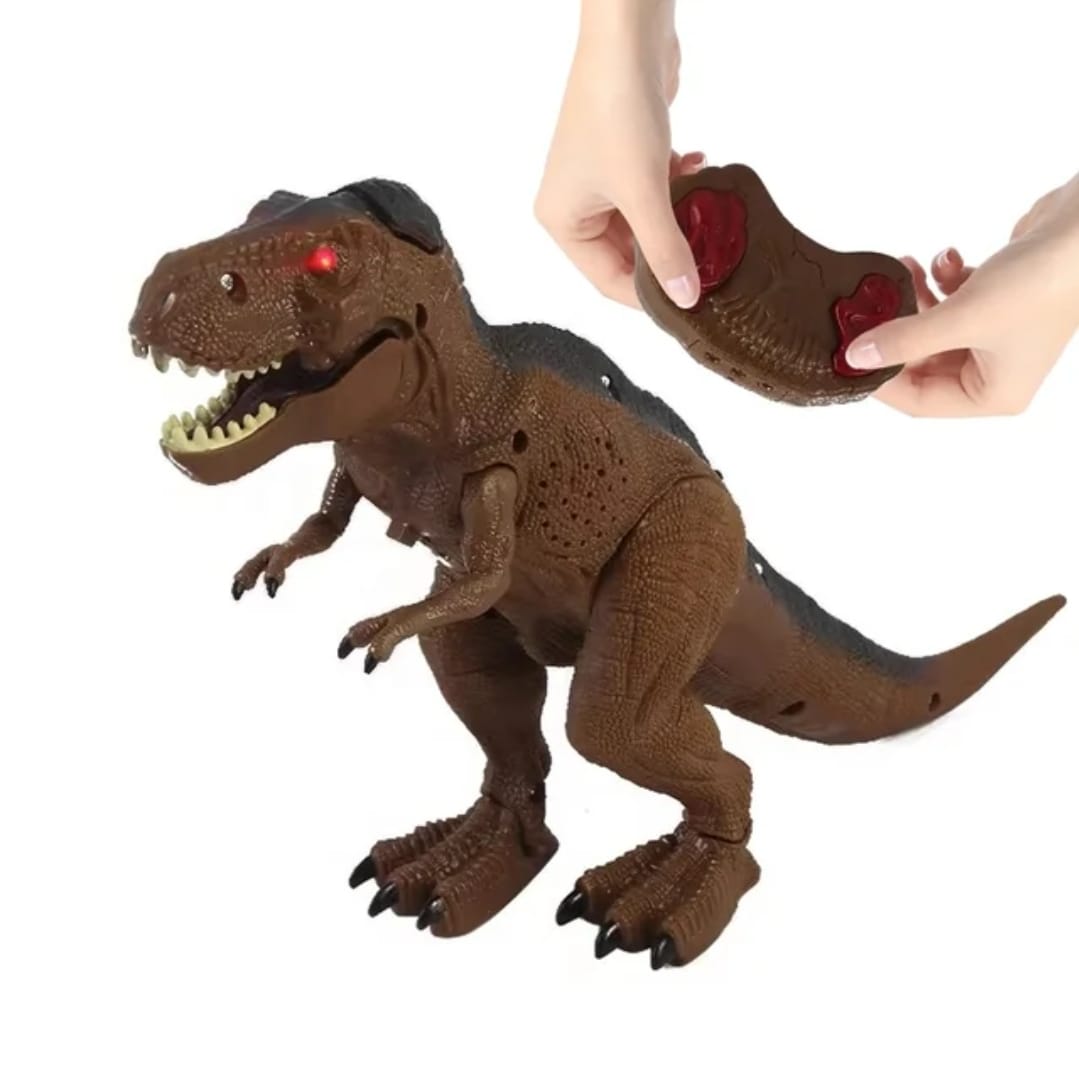 DINOSAURIO MARAVILLAS VALDIVIA CONTROL REMOTO TIRANOSAURIO REX LUZ VAPOR SONIDO - 1