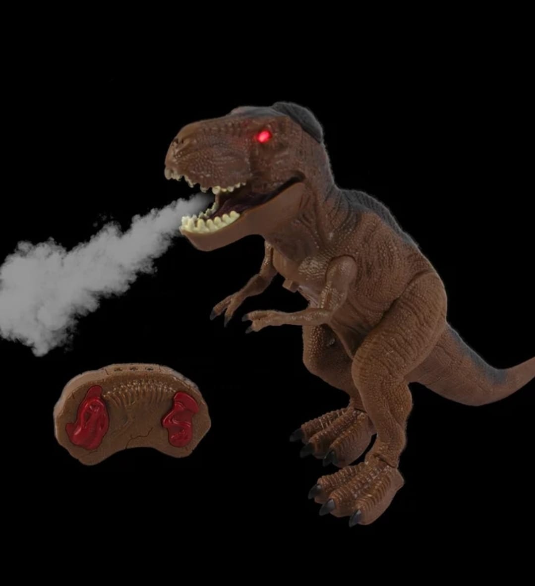 DINOSAURIO MARAVILLAS VALDIVIA CONTROL REMOTO TIRANOSAURIO REX LUZ VAPOR SONIDO - 3