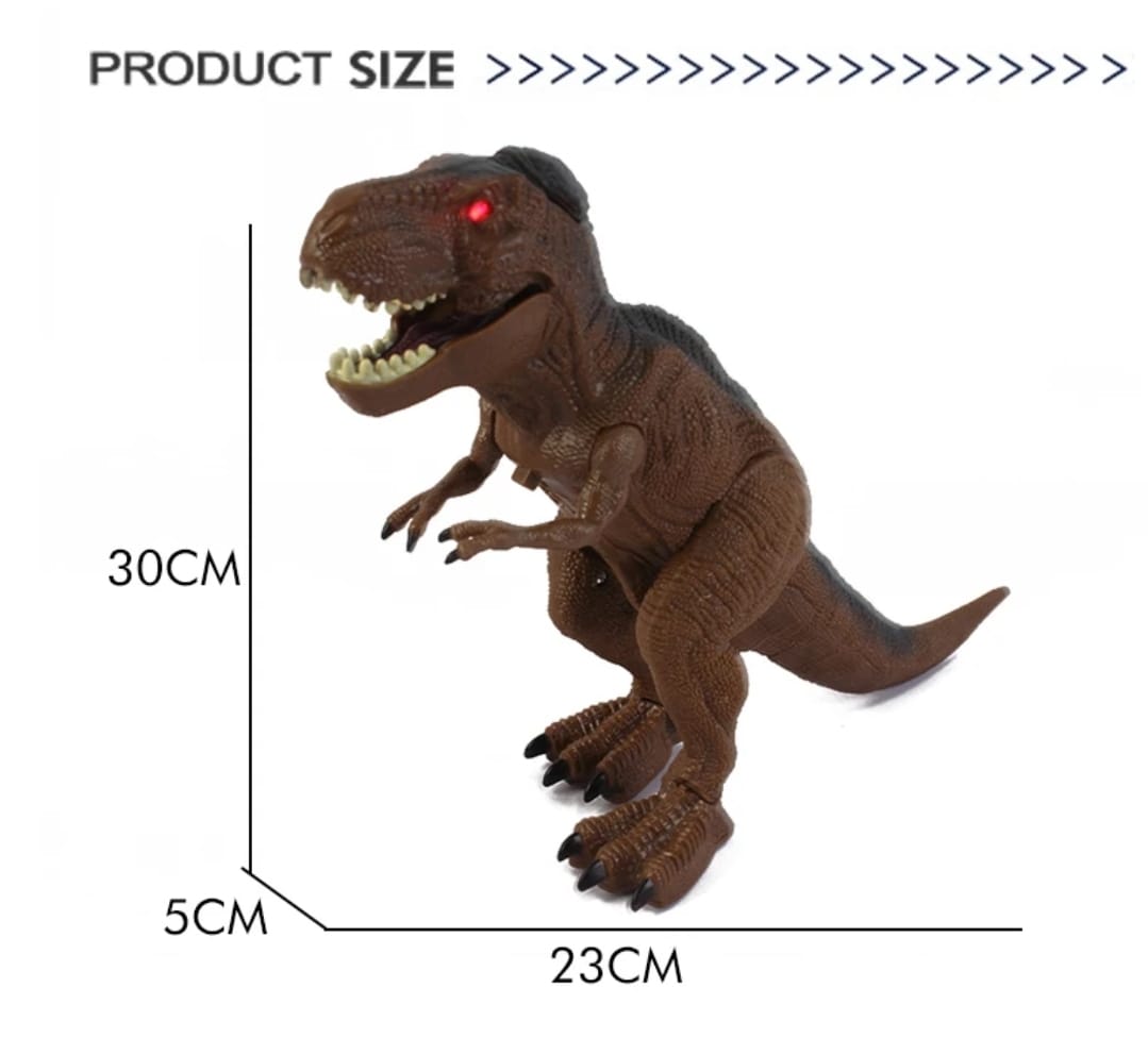 DINOSAURIO MARAVILLAS VALDIVIA CONTROL REMOTO TIRANOSAURIO REX LUZ VAPOR SONIDO - 8