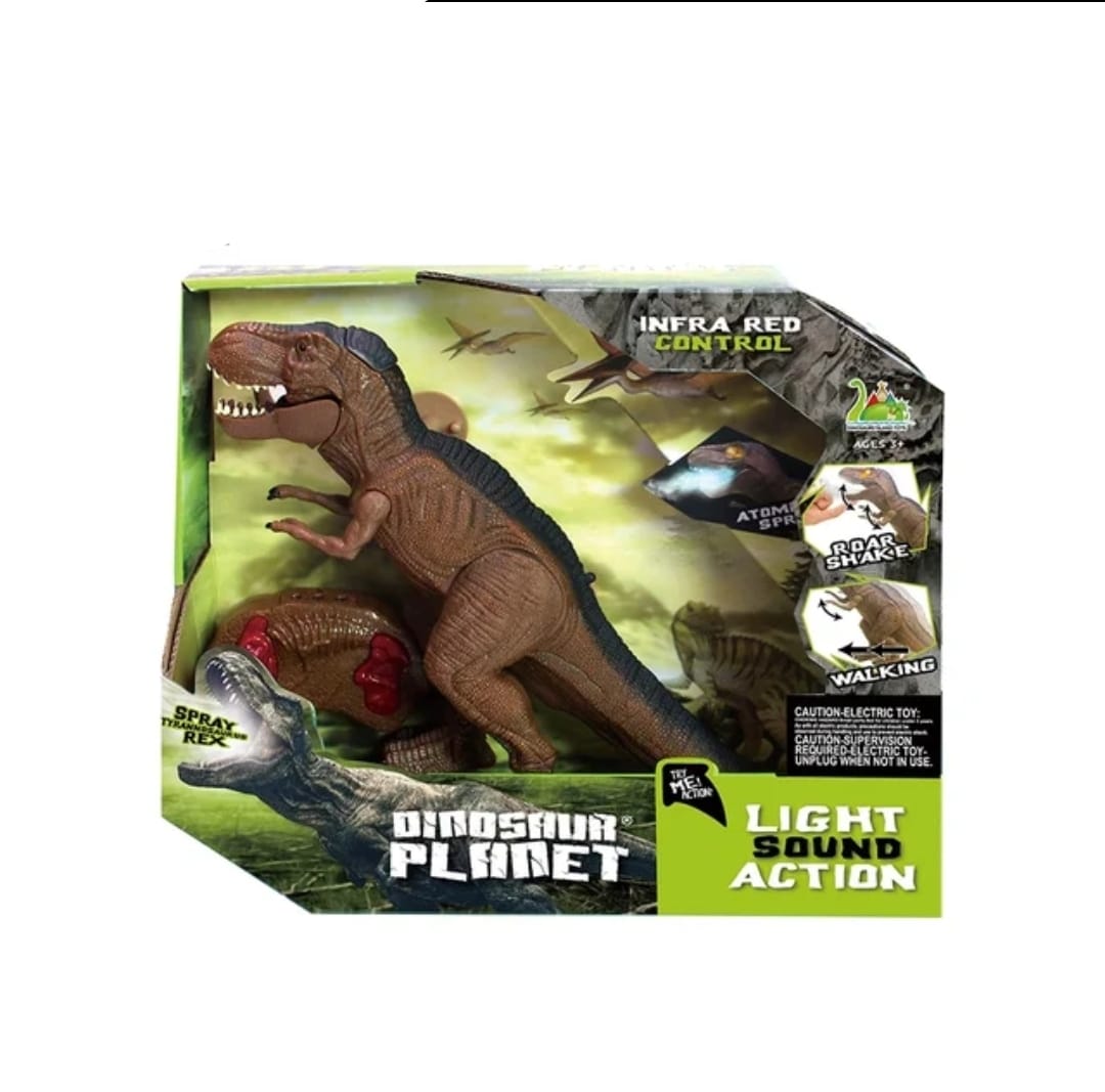 DINOSAURIO MARAVILLAS VALDIVIA CONTROL REMOTO TIRANOSAURIO REX LUZ VAPOR SONIDO - 9
