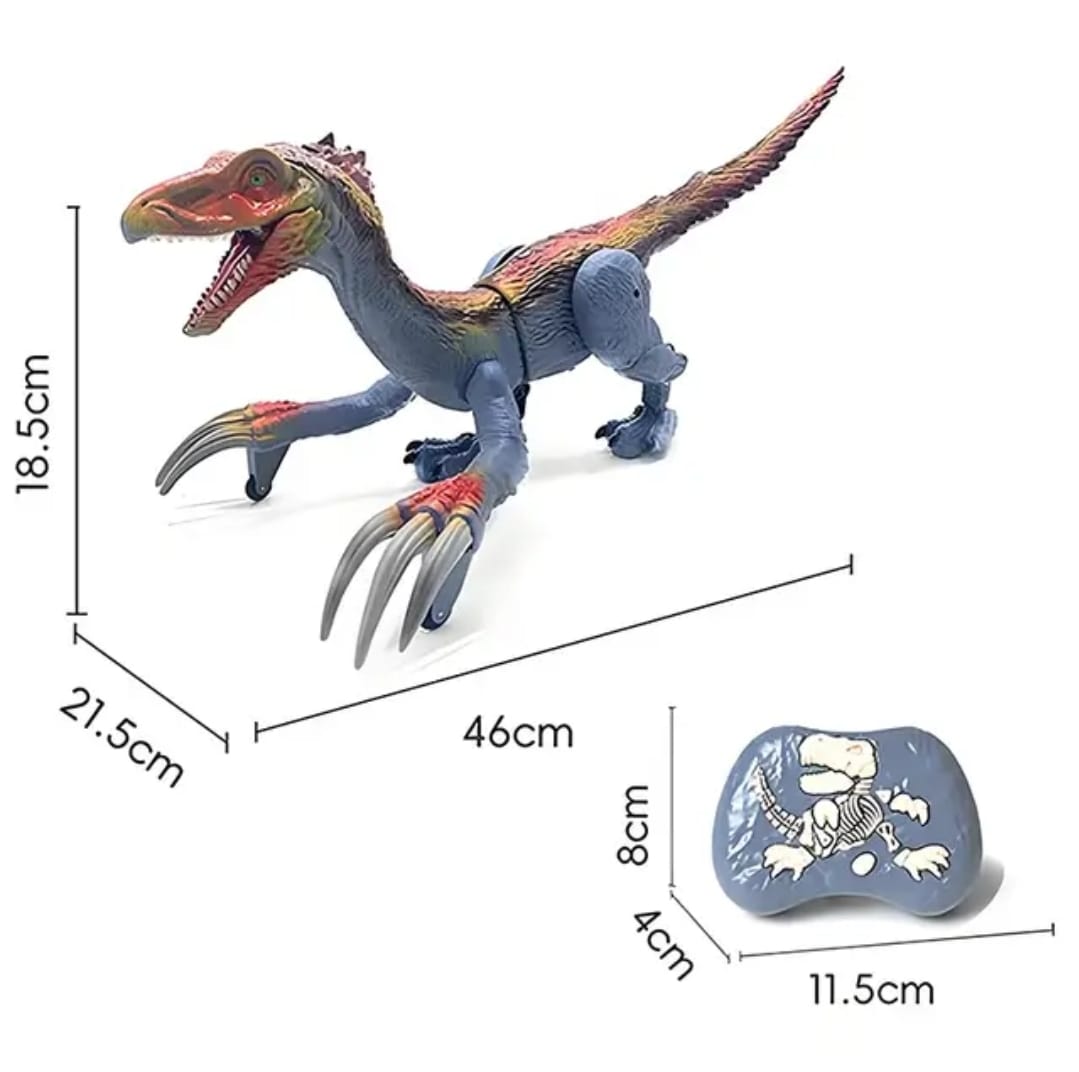 DINOSAURIO MARAVILLAS VALDIVIA CONTROL REMOTO 2.4 RECARGABLE LUZ VAPOR SONIDO - 3