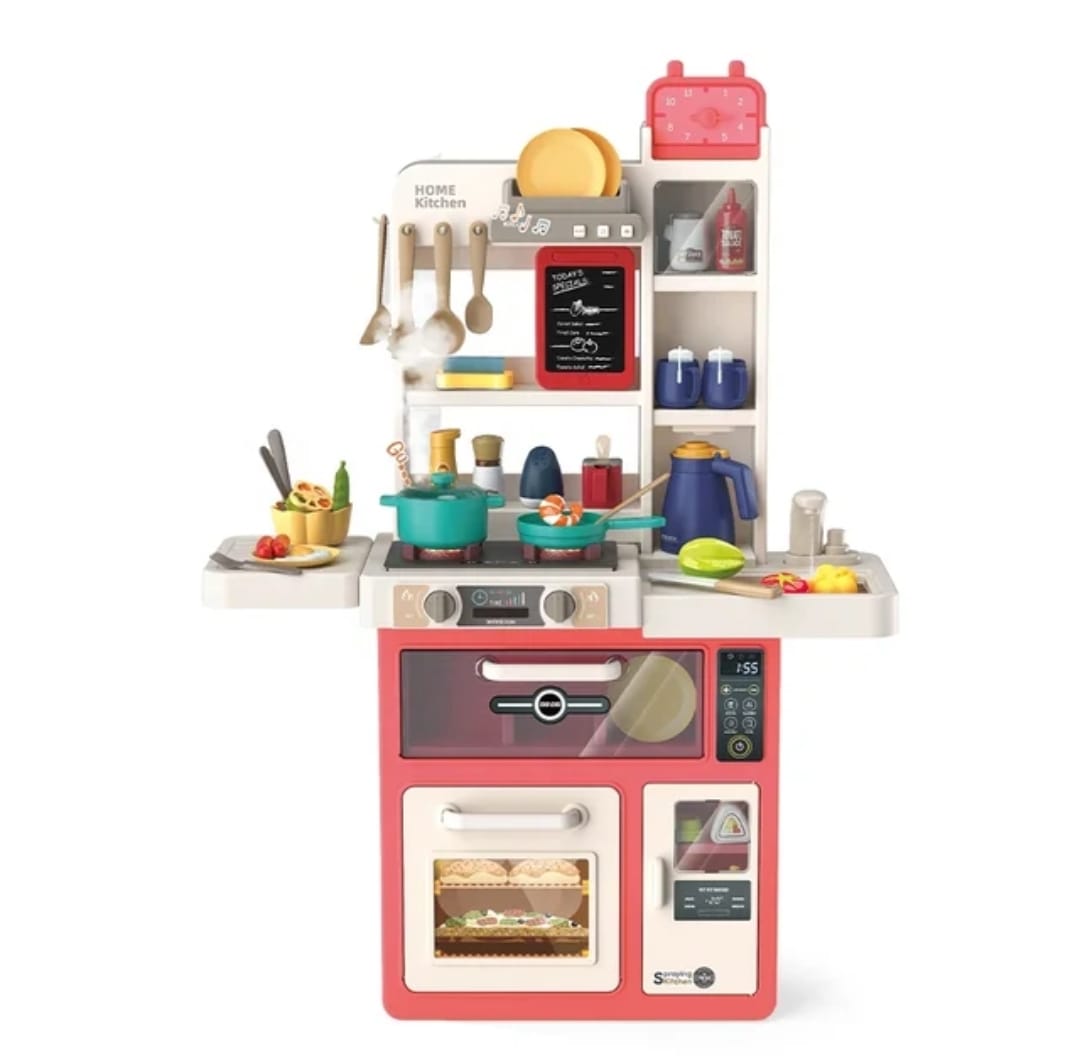 COCINA DE JUGUETE MARAVILLAS VALDIVIA 49 ACCESORIOS LUCES SONIDO AGUA SPRAY 85 CM - 10