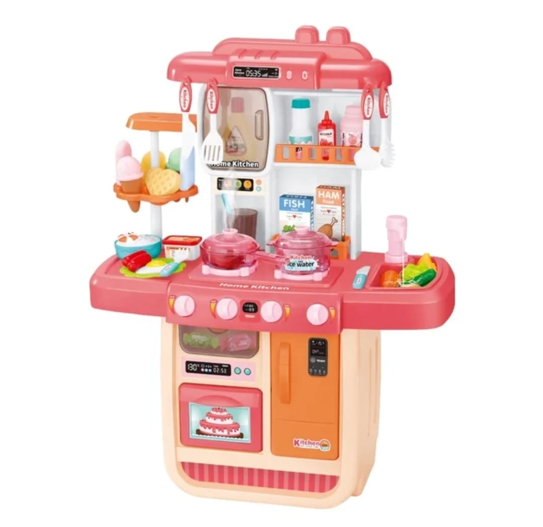 COCINA DE JUGUETE MARAVILLAS VALDIVIA 38 ACCESORIOS LUCES 70 CM DE ALTO - 1