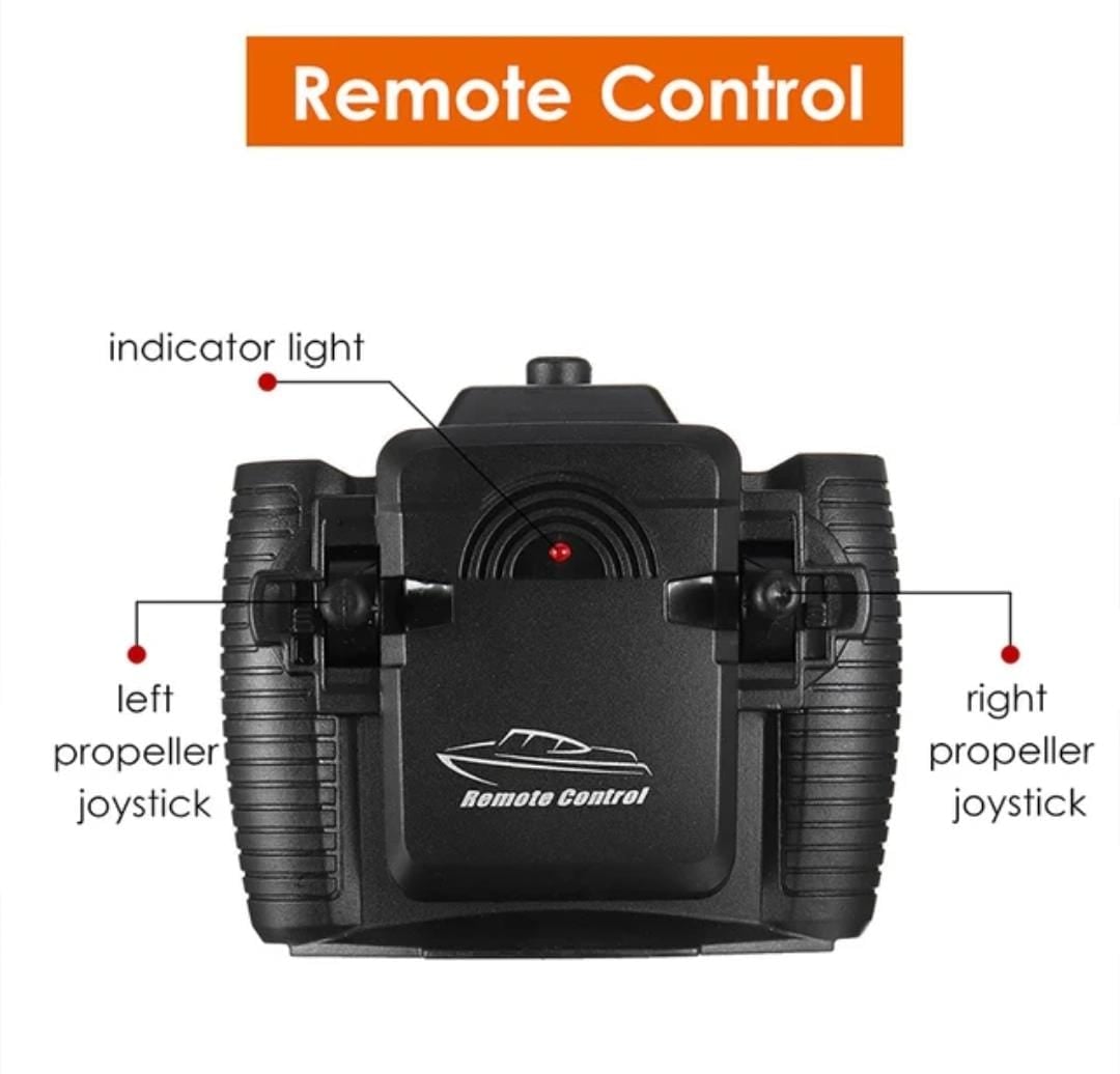 LANCHA CONTROL REMOTO 2,4 GHZ BATERIA RECARGABLE VERDE - 2