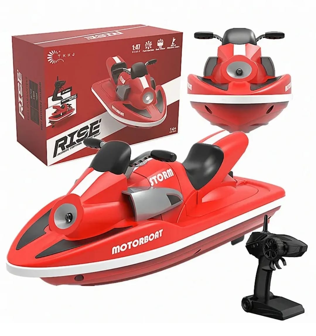 MOTO DE AGUA LANCHA CONTROL REMOTO H137 BATERIA RECARGABLE - 4