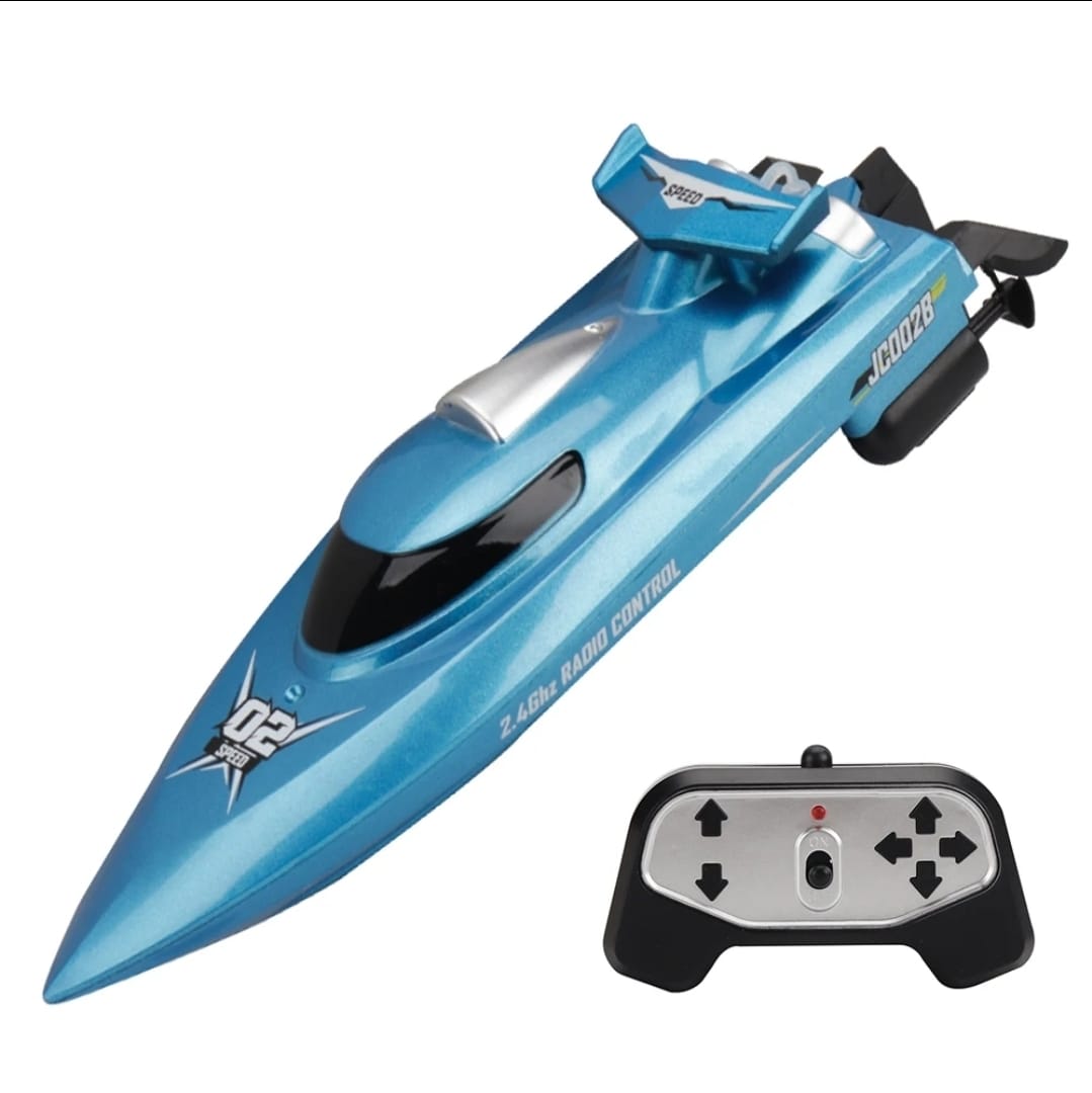 LANCHA CONTROL REMOTO MINI BOTE 2,4 BATERIA RECARGABLE AZUL - 1