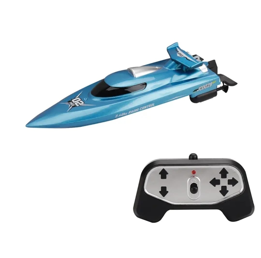 LANCHA CONTROL REMOTO MINI BOTE 2,4 BATERIA RECARGABLE AZUL - 2