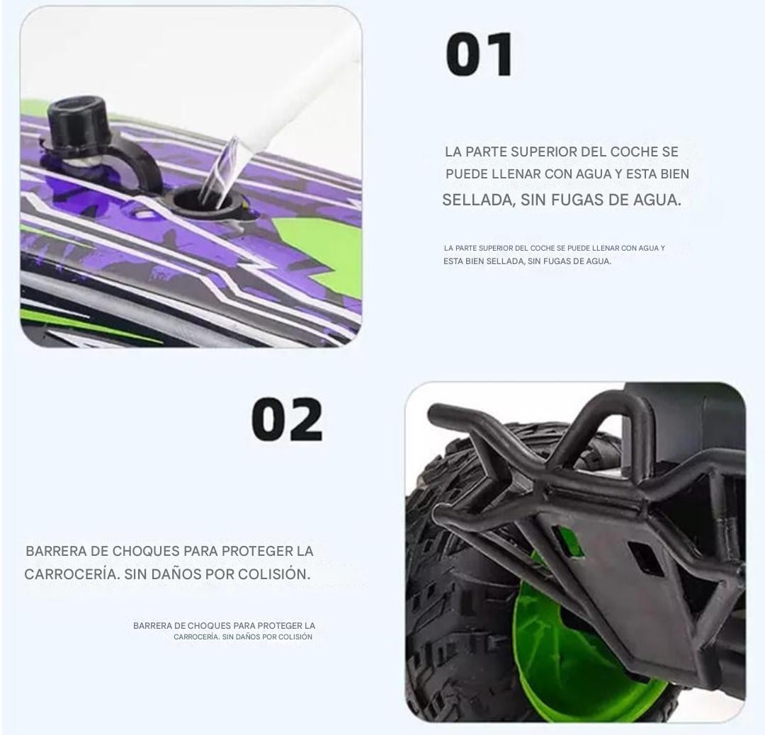 AUTO CR 4X4 COLORFUL DRAGON 1.18 LUZ MUSICA Y VAPOR - 5