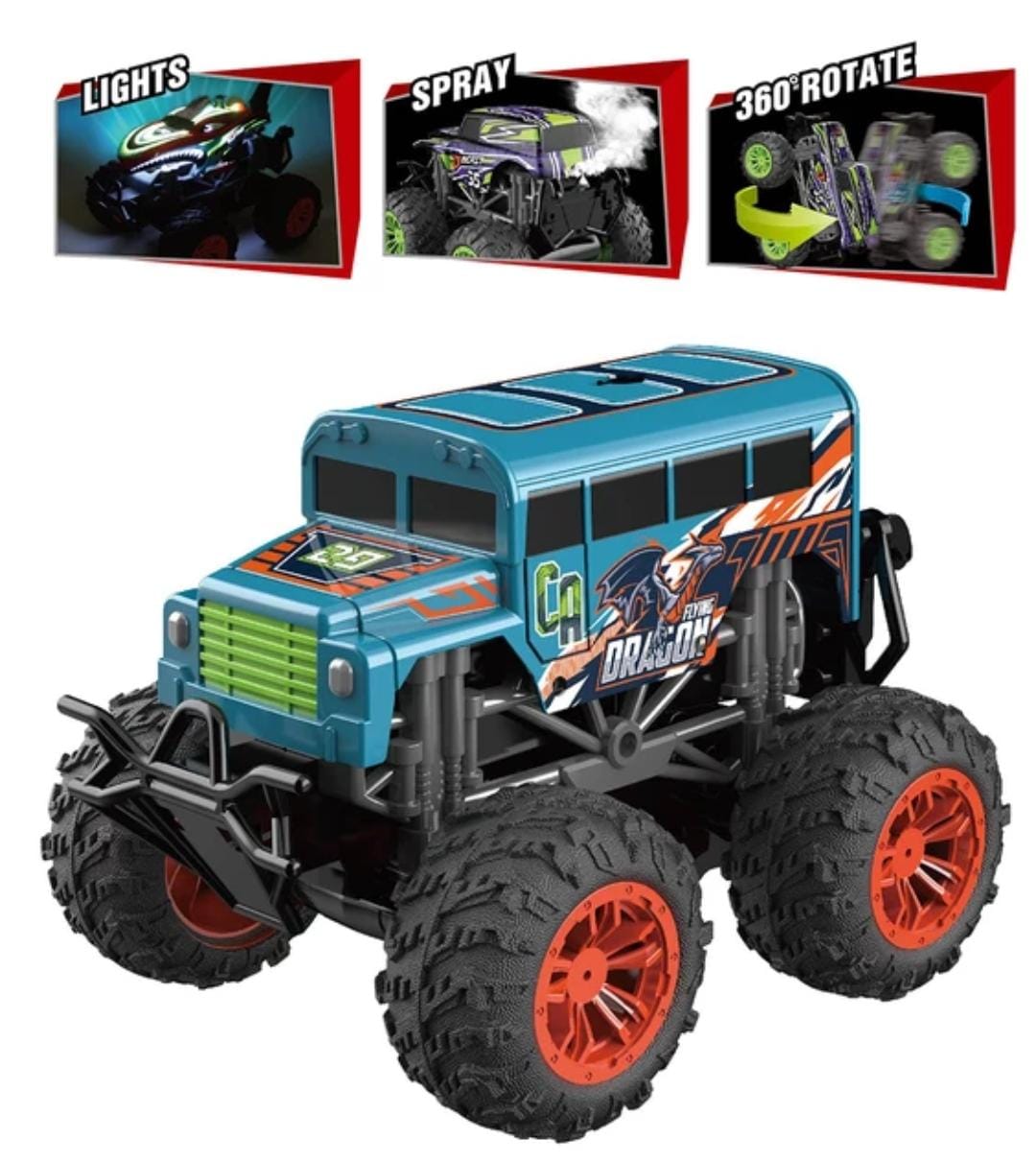 AUTO CR 4X4 COLORFUL DRAGON 1.18 LUZ MUSICA Y VAPOR - 8