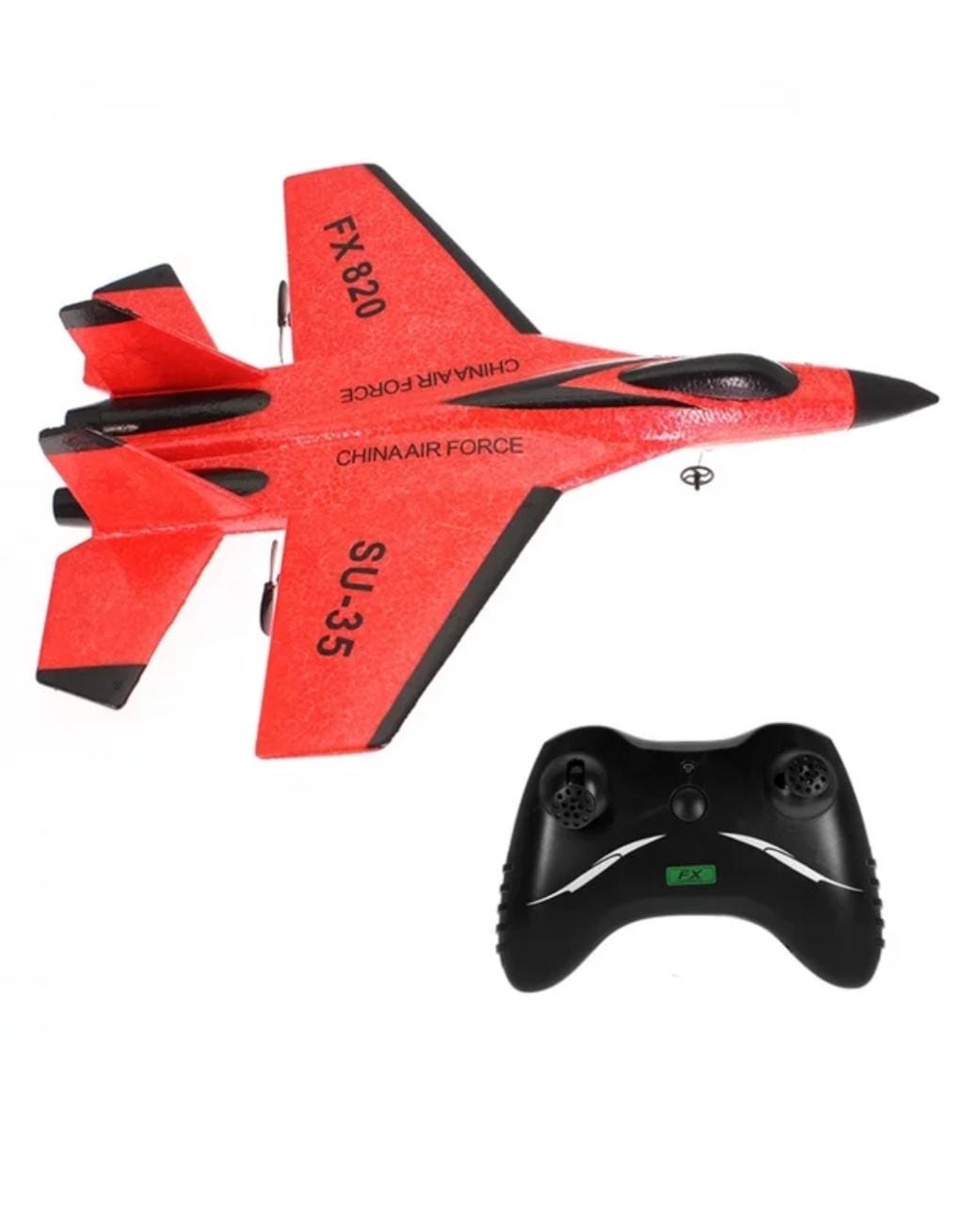 AVION AEROPLANO CONTROL REMOTO THE MINETOR FX SU-35 2.4G 2CH ROJO - 1