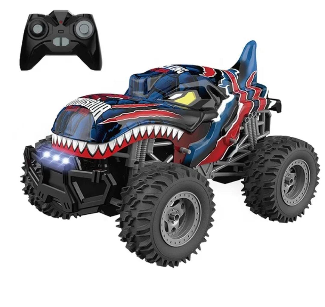 AUTO GRAN DINOSAURIO CONTROL REMOTO 2,4 GHZ  1:14, LUCES AZUL - 4