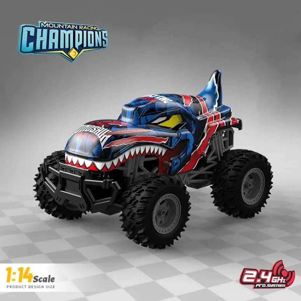 AUTO GRAN DINOSAURIO CONTROL REMOTO 2,4 GHZ  1:14, LUCES AZUL - 7
