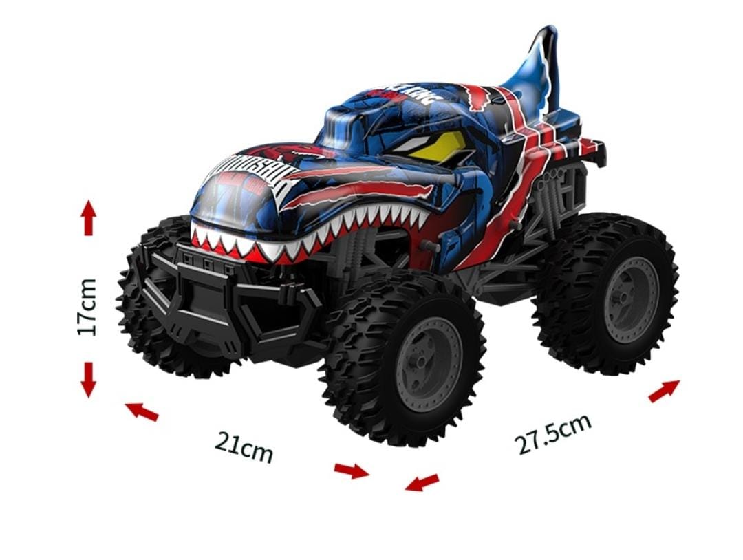 AUTO GRAN DINOSAURIO CONTROL REMOTO 2,4 GHZ  1:14, LUCES AZUL - 11