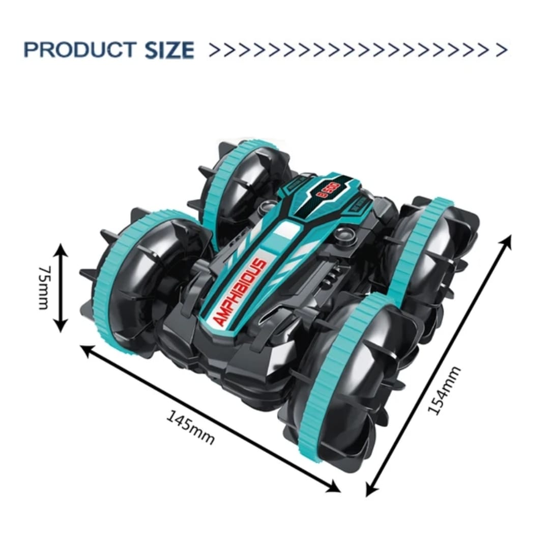 AUTO ANFIBIO 4X4 ACROBATA B500 24GHZ 116 DOBLE CARA VERDE - 1