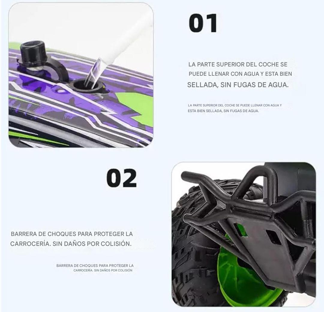 AUTO CR 4X4 COLORFUL DRAGON 1.18 LUZ MUSICA Y VAPOR - 10