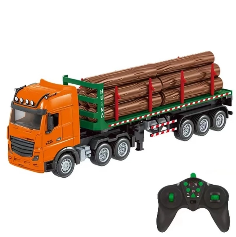 CAMION REMOLQUE CON MADERA CONTROL REMOTO 2.4 GHZ BATERIA RECARGABLE - 1